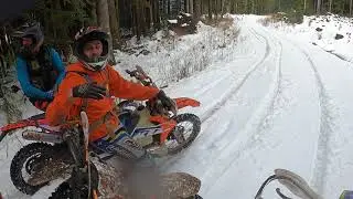 Trailblazing in the snow with the Dirty Mountain Goats and Ridge Runners MC