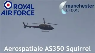 RAF Aerospatiale AS350 Squirrel Over Manchester Airport