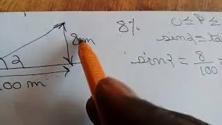 Comment d&eacute;terminer l'angle quand on a une pente dans les calculs des travaux et puissance.