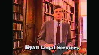 Hyatt Legal Services ad shown in 1989