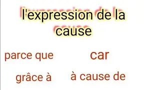 L'expression de la cause 