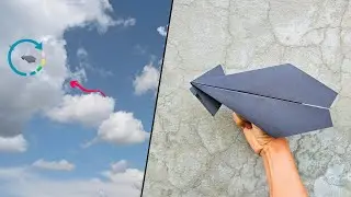 Easy paper airplane that flies really far over 100 feet | Paper Plane