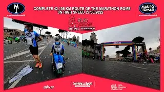 Complete  42,195 km Route of the Marathon Rome on high speed 27/03/2022