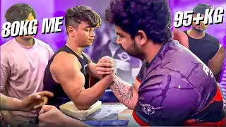 //ARMWRESTLING WITH 95KG+SENIOR ASIAN CHAMPION OF INDIA 🇮🇳 //~ARYAN KANDARI