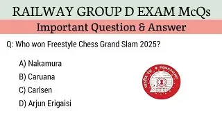 Railway group d exam mcq 2025 | rrb railway group d mcq | rrb group d question and answer | rrb exam