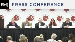 Dr Catherine Bollard chairs a question and answer session at a press conference during ASH 2014