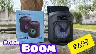 Unboxing Testing & Review of Zeb Sound Feast 90 #zebronicszeb #partyspeaker #portablespeaker