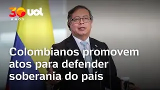 Colombianos promovem atos para defender soberania do pa&iacute;s ap&oacute;s amea&ccedil;as de Trump
