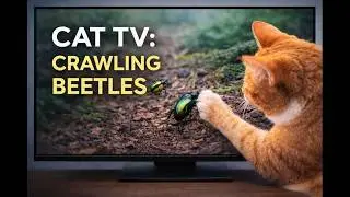 Crawling Beetles in Nature 🪲 | Calm Cat TV Visual Stimulation