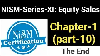 Chapter-1 (Part-10) | NISM-Series-XI: Equity Sales | ISIN | Dematerialization | Pledge | Transfer