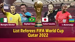 List Referees FIFA World Cup Qatar 2022 | #fifaqatarworldcup #comparison #fifa #fifaworldcup