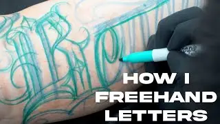 LETTERING TATTOO TIMELAPSE