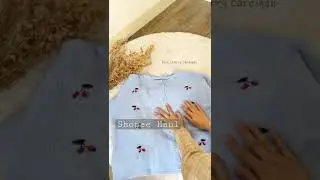 Racun Shopee | Unboxing outfit Keren #shorts #shopee