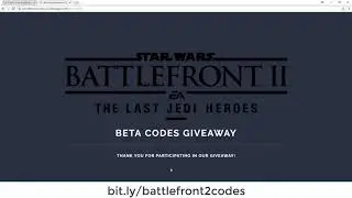 STAR WARS: BATTLEFRONT II BETA CODES - HOW TO GET BETA KEY [PC, PS4, XBOX ONE]
