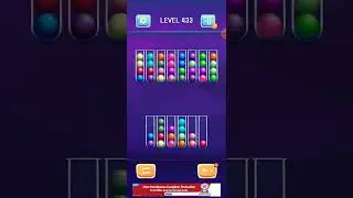 How to complete Easily 433 Level ball sort puzzle color sort Game Latest tricks 2023