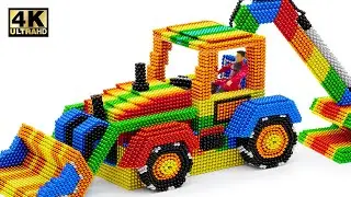 DIY How to Make Caterpillar Backhoe Loaders 450 From LEGO Balls | ASMR Video