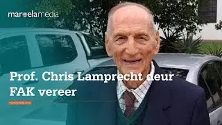 Prof. Chris Lamprecht deur FAK vereer