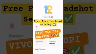 Free Fire Headshot Setting ✅ 2026 || Vivo Y16 [ New ] Sensitivity Setting 🎯 Dpi For Vivo Mobile 📲