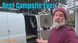 Exploring the Bay of Fundy's tides.  National Park winter van-camping!