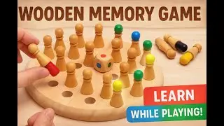 Educational Wooden Memory Chess Game | 2025 Brain Games 🧠🎲 | SiriToyCollections #IndoorGames