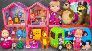 97 Minutes of Satisfying ASMR Unboxing | Adorable Masha and The Bear Beautiful Doll House Playset 🌷