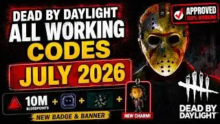 NEW Dead by Daylight July 2026 Codes! 10M Bloodpoints, Free Badge, Banner & New Charm