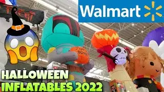 New Walmart HALLOWEEN INFLATABLES & Decorations 2022- Inflatable Display & Collection