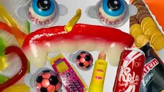 Распаковка сладостей / АСМР / наполнение /Unpacking sweets  Filling the plate  ASMR UNBOXING FOOD