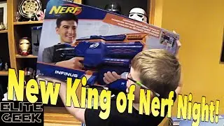 Бластер Nerf Infinus Elite | Самозарядный пистолет Nerf