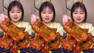Rural ASMR Eating Show | Braised Pork Ribs and Juicy Chicken Legs Home Cooking Food