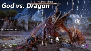 The Crimson Dread [Dragon] Boss Battle - God of War Ragnar&ouml;k #PS5