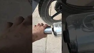 Bike silencer sound modified on TVS Readion #shorts