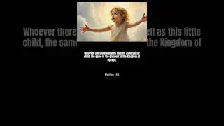 Matthew 18:1-6 (WEB) &mdash; Verbatim Bible Reading | The Luminous Veil #shorts