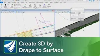 OpenRoads Designer 2022 Release 2 - Create 3D by Drape to Surface