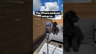 iPhone Podcast Setup vs The Final Result