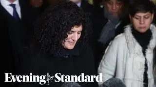 Zara Aleena's aunt reads a family statement outside the Old Bailey
