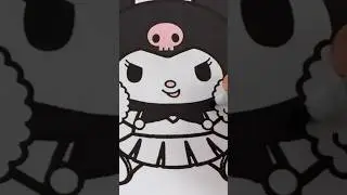 Coloring Sanrio Kuromi Cheerleader #coloring #kuromi #sanrio #cheerleader