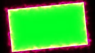 Electric light border green screen animation effect HD video - chroma key