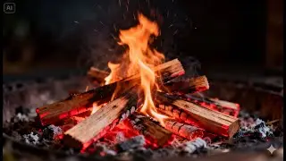 Warm Fireplace 4K Realistic Fire Sounds for Deep Sleep Relaxation Stress Relief Cozy Night