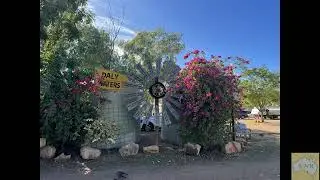 Travel from Newcastle Waters to Katherine via Daly Waters and Mataranka  in the Northern Territory.