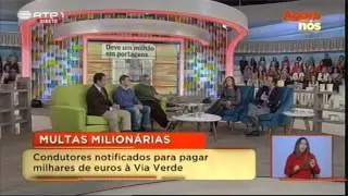 Via Verde - Multas milionárias (Agora Nós - RTP)
