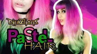 Rainbow Pastel hair with Directions hair dye