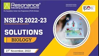 National Standard Examination In Junior Scientific Biology Paper Solution by Resonance Expert 2022
