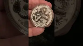 AUSTRALIAN SILVER-2024 YEAR of the DRAGON LUNAR SERIES #perthmint #yearofthedragon #silver #coin