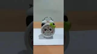 Jam Beker Kring Hello Panda - Jam Weker Stainless - Jam Alarm Panda
