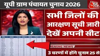 सभी जिलों की आरक्षण सूची जारी देखें अपनी सीट यूपी ग्राम पंचायत चुनाव 2026