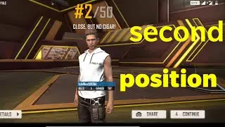 I contain second position on free fire 🔥 Gameplay 2