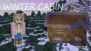 How to Build a Cozy Winter Cabin in Minecraft!