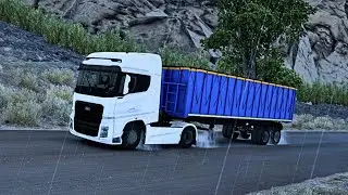 Indian damper Trailer Driving on Mud Road | Road to Asia| Euro Truck Simulator 2