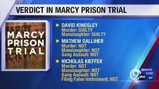 Jury returns a mixed verdict in the Marcy Prison Trial